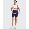 image:imageG4Free Barefeel Maternity Biker Shorts with Pockets Over The Belly Legging Pregnancy Yoga Pants Athletic Workout 5 85Royal Blue