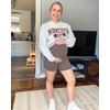 image:imageG4Free Barefeel Maternity Biker Shorts with Pockets Over The Belly Legging Pregnancy Yoga Pants Athletic Workout 5 85Taupe