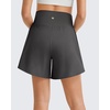 image:imageG4Free Chillwhisp Built in Brief Maternity Athletic Shorts with Inner Pockets Cross Waist Pregnancy ShortsBlack