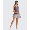 image:imageG4Free Chillwhisp Built in Brief Maternity Athletic Shorts with Inner Pockets Cross Waist Pregnancy ShortsChime Gray