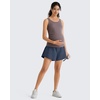 image:imageG4Free Chillwhisp Built in Brief Maternity Athletic Shorts with Inner Pockets Cross Waist Pregnancy ShortsDark Navy
