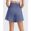 image:imageG4Free Chillwhisp Built in Brief Maternity Athletic Shorts with Inner Pockets Cross Waist Pregnancy ShortsDusky Purple