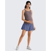 image:imageG4Free Chillwhisp Built in Brief Maternity Athletic Shorts with Inner Pockets Cross Waist Pregnancy ShortsDusky Purple
