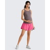 image:imageG4Free Chillwhisp Built in Brief Maternity Athletic Shorts with Inner Pockets Cross Waist Pregnancy ShortsRosy Pink