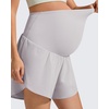 image:imageG4Free Chillwhisp Maternity Flowy Shorts for Women Pregnancy Skort with Pocket Builtin Brief LinerChime Gray