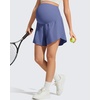image:imageG4Free Chillwhisp Maternity Flowy Shorts for Women Pregnancy Skort with Pocket Builtin Brief LinerDusky Purple
