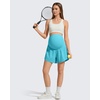 image:imageG4Free Chillwhisp Maternity Flowy Shorts for Women Pregnancy Skort with Pocket Builtin Brief LinerSky Blue