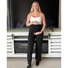 image:imageG4Free EverGoing Maternity Dress Yoga Pants with Pockets Over The Belly Stretchy Work Slack Pregnancy Wide Leg TrousersBlack