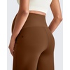 image:imageG4Free EverGoing Maternity Dress Yoga Pants with Pockets Over The Belly Stretchy Work Slack Pregnancy Wide Leg TrousersDark Coffee