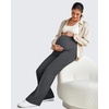 image:imageG4Free EverGoing Maternity Dress Yoga Pants with Pockets Over The Belly Stretchy Work Slack Pregnancy Wide Leg TrousersDark Gray