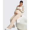 image:imageG4Free EverGoing Maternity Dress Yoga Pants with Pockets Over The Belly Stretchy Work Slack Pregnancy Wide Leg TrousersLight Khaki