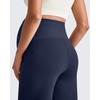 image:imageG4Free EverGoing Maternity Dress Yoga Pants with Pockets Over The Belly Stretchy Work Slack Pregnancy Wide Leg TrousersRoyal Blue