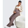 image:imageG4Free EverGoing Maternity Dress Yoga Pants with Pockets Over The Belly Stretchy Work Slack Pregnancy Wide Leg TrousersTaupe