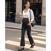 image:imageG4Free EverGoing Maternity Flare Leggings with Pockets Over The Belly Pregnancy Work Ankle Pants 252729Black