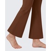 image:imageG4Free EverGoing Maternity Flare Leggings with Pockets Over The Belly Pregnancy Work Ankle Pants 252729Dark Coffee