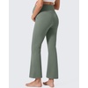 image:imageG4Free EverGoing Maternity Flare Leggings with Pockets Over The Belly Pregnancy Work Ankle Pants 252729Gray Sage