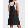 image:imageG4Free EverGoing Maternity Overall Dress Adjustable Straps Pregnancy Jumpsuits Dresses with Pockets Casual WorkBlack