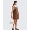 image:imageG4Free EverGoing Maternity Overall Dress Adjustable Straps Pregnancy Jumpsuits Dresses with Pockets Casual WorkDark Coffee