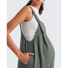 image:imageG4Free EverGoing Maternity Overall Dress Adjustable Straps Pregnancy Jumpsuits Dresses with Pockets Casual WorkGray Sage