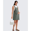 image:imageG4Free EverGoing Maternity Overall Dress Adjustable Straps Pregnancy Jumpsuits Dresses with Pockets Casual WorkGray Sage