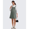 image:imageG4Free EverGoing Maternity Overall Dress Adjustable Straps Pregnancy Jumpsuits Dresses with Pockets Casual WorkGray Sage