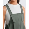 image:imageG4Free EverGoing Maternity Overall Dress Adjustable Straps Pregnancy Jumpsuits Dresses with Pockets Casual WorkGray Sage