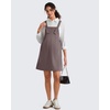 image:imageG4Free EverGoing Maternity Overall Dress Adjustable Straps Pregnancy Jumpsuits Dresses with Pockets Casual WorkTaupe