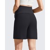 image:imageG4Free EverGoing Maternity Shorts with Pockets Over The Belly Stretchy Pregnancy Casual Workout Activewear 6 10Black