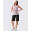 image:imageG4Free EverGoing Maternity Shorts with Pockets Over The Belly Stretchy Pregnancy Casual Workout Activewear 6 10Black