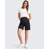image:imageG4Free EverGoing Maternity Shorts with Pockets Over The Belly Stretchy Pregnancy Casual Workout Activewear 6 10Black
