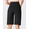 image:imageG4Free EverGoing Maternity Shorts with Pockets Over The Belly Stretchy Pregnancy Casual Workout Activewear 6 10Black