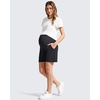 image:imageG4Free EverGoing Maternity Shorts with Pockets Over The Belly Stretchy Pregnancy Casual Workout Activewear 6 10Black
