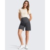 image:imageG4Free EverGoing Maternity Shorts with Pockets Over The Belly Stretchy Pregnancy Casual Workout Activewear 6 10Dark Gray