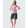 image:imageG4Free EverGoing Maternity Shorts with Pockets Over The Belly Stretchy Pregnancy Casual Workout Activewear 6 10Dark Gray