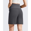 image:imageG4Free EverGoing Maternity Shorts with Pockets Over The Belly Stretchy Pregnancy Casual Workout Activewear 6 10Dark Gray