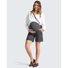 image:imageG4Free EverGoing Maternity Shorts with Pockets Over The Belly Stretchy Pregnancy Casual Workout Activewear 6 10Dark Gray
