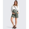 image:imageG4Free EverGoing Maternity Shorts with Pockets Over The Belly Stretchy Pregnancy Casual Workout Activewear 6 10Gray Sage