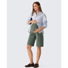 image:imageG4Free EverGoing Maternity Shorts with Pockets Over The Belly Stretchy Pregnancy Casual Workout Activewear 6 10Gray Sage