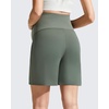 image:imageG4Free EverGoing Maternity Shorts with Pockets Over The Belly Stretchy Pregnancy Casual Workout Activewear 6 10Gray Sage