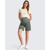 image:imageG4Free EverGoing Maternity Shorts with Pockets Over The Belly Stretchy Pregnancy Casual Workout Activewear 6 10Gray Sage