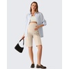 image:imageG4Free EverGoing Maternity Shorts with Pockets Over The Belly Stretchy Pregnancy Casual Workout Activewear 6 10Light Khaki