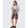 image:imageG4Free EverGoing Maternity Shorts with Pockets Over The Belly Stretchy Pregnancy Casual Workout Activewear 6 10Taupe