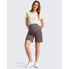 image:imageG4Free EverGoing Maternity Shorts with Pockets Over The Belly Stretchy Pregnancy Casual Workout Activewear 6 10Taupe