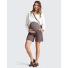 image:imageG4Free EverGoing Maternity Shorts with Pockets Over The Belly Stretchy Pregnancy Casual Workout Activewear 6 10Taupe