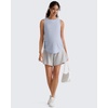 image:imageG4Free Lyocell Side Slits Maternity Tank Tops Crewneck Pregnancy Sleeveless Workout Shirts Loose FitLight Denim