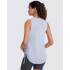 image:imageG4Free Lyocell Side Slits Maternity Tank Tops Crewneck Pregnancy Sleeveless Workout Shirts Loose FitLight Denim