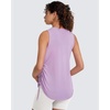 image:imageG4Free Lyocell Side Slits Maternity Tank Tops Crewneck Pregnancy Sleeveless Workout Shirts Loose FitLight Purple