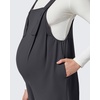 image:imageG4Free ShiftReady Maternity Overalls Adjustable Strap Overalls Pregnancy Jumpsuits Wide Leg Pants with PocketsDark Gray