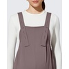 image:imageG4Free ShiftReady Maternity Overalls Adjustable Strap Overalls Pregnancy Jumpsuits Wide Leg Pants with PocketsTaupe