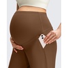 image:imageG4Free ShiftReady Maternity Pants with Pockets Casual Over The Belly Pregnancy Wide Leg Daily TrousersDark Coffee